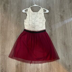 Speechless White Lace-Trim Halter Dress